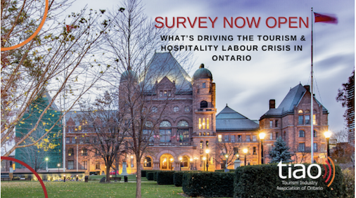 TIAO Survey to Understand What’s Driving the Tourism & Hospitality Labour Crisis in Ontario  